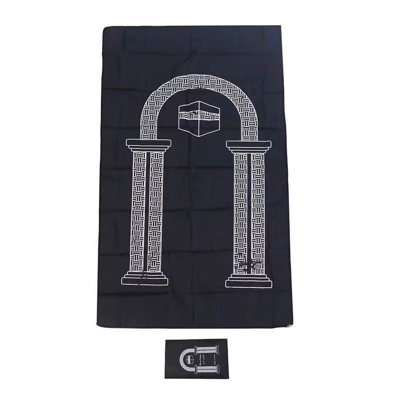 VIP Muslim Prayer Rug Portable Travel Worship Mat Rainproof Fabric Pocket Pilgrimage Mat Family Outdoor Mat Carpet Rug